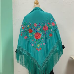 MANTÓN TURQUESA LOW COST