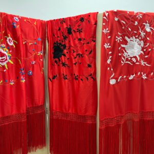 MANTON ROJO BAILE 150X150 LOW COST