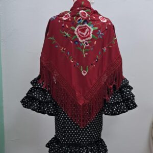 MANTÓN BURDEOS LOW COST