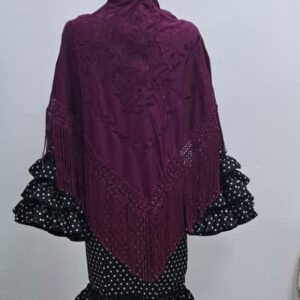 MANTÓN BERENJENA LOW COST