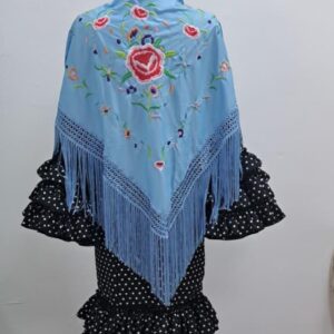 MANTÓN CELESTE LOW COST