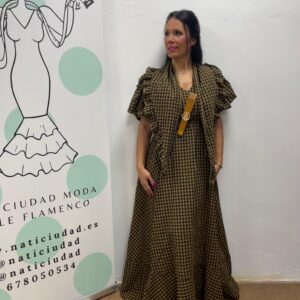 Bata con pico vichy romeria