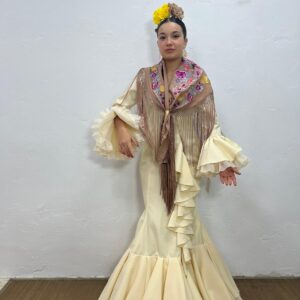 VWESTIDO CASCADA BEIG TILL BEIG