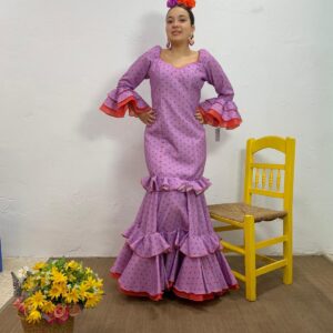 VESTIDO LILA LUNAR NARANJA