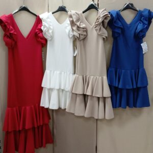 VESTIDO NIÑA VOLANTES SIN CANCÁN