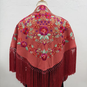MANTÓN GRANDE FLECOS DE BORLA