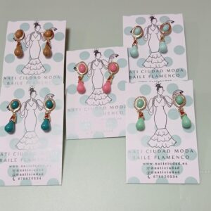 PENDIENTES CORALES NIÑA