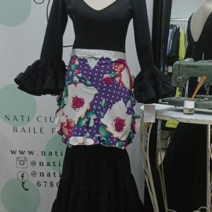 MANDIL MORADO FLORAL