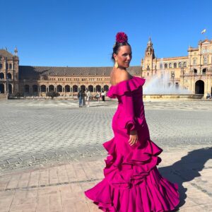 VESTIDO MEXICANO GLAMOUR BUGANVILLA