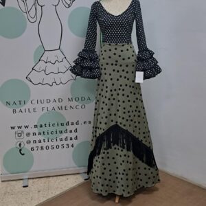 Falda de paraya lunar con flecos