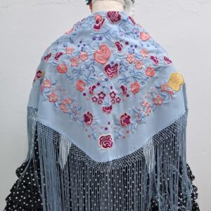 MANTÓN CELESTE